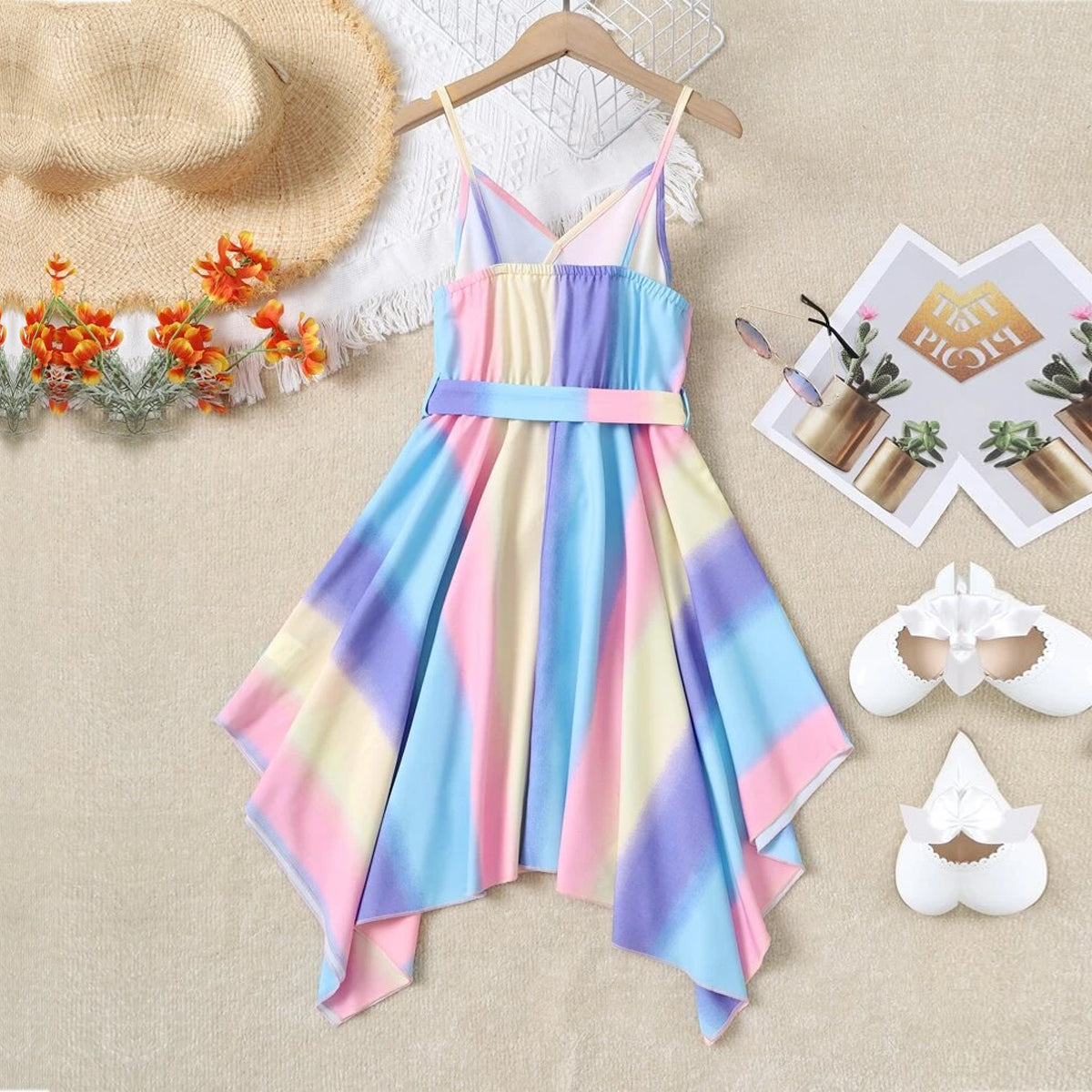 BabyGirl Floral Belt_colourful & Floral Stylish Designer (Combo Pack Of 2) for Baby Girls.