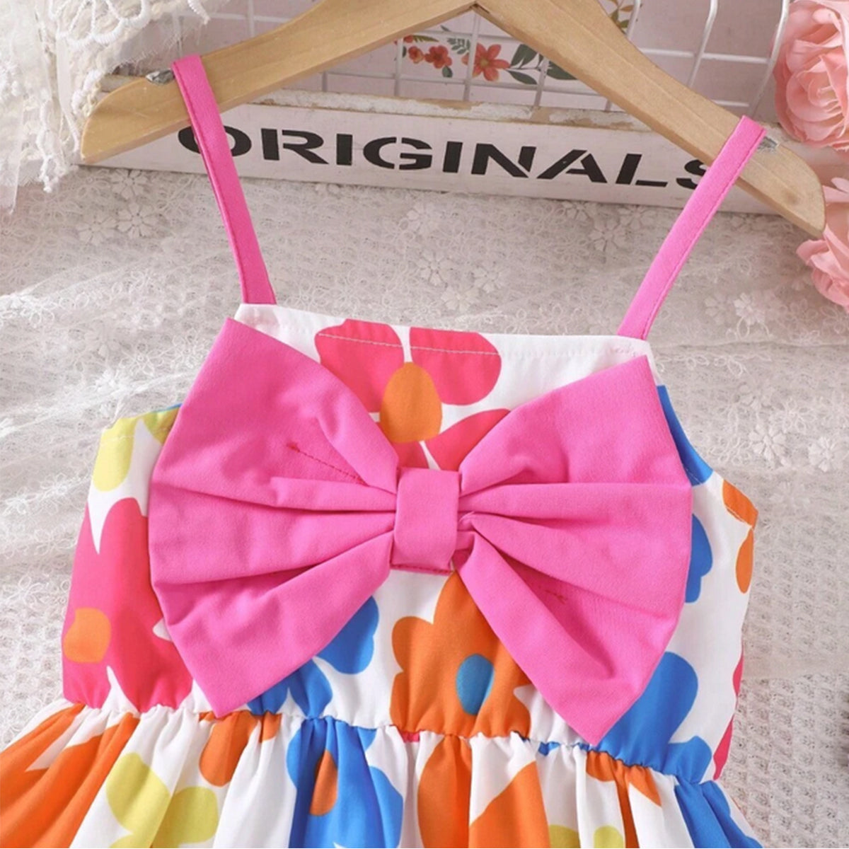 Stylish BabyGirl's Floral & Multi Heart Dresses_Frocks 3 Combo for Kids.