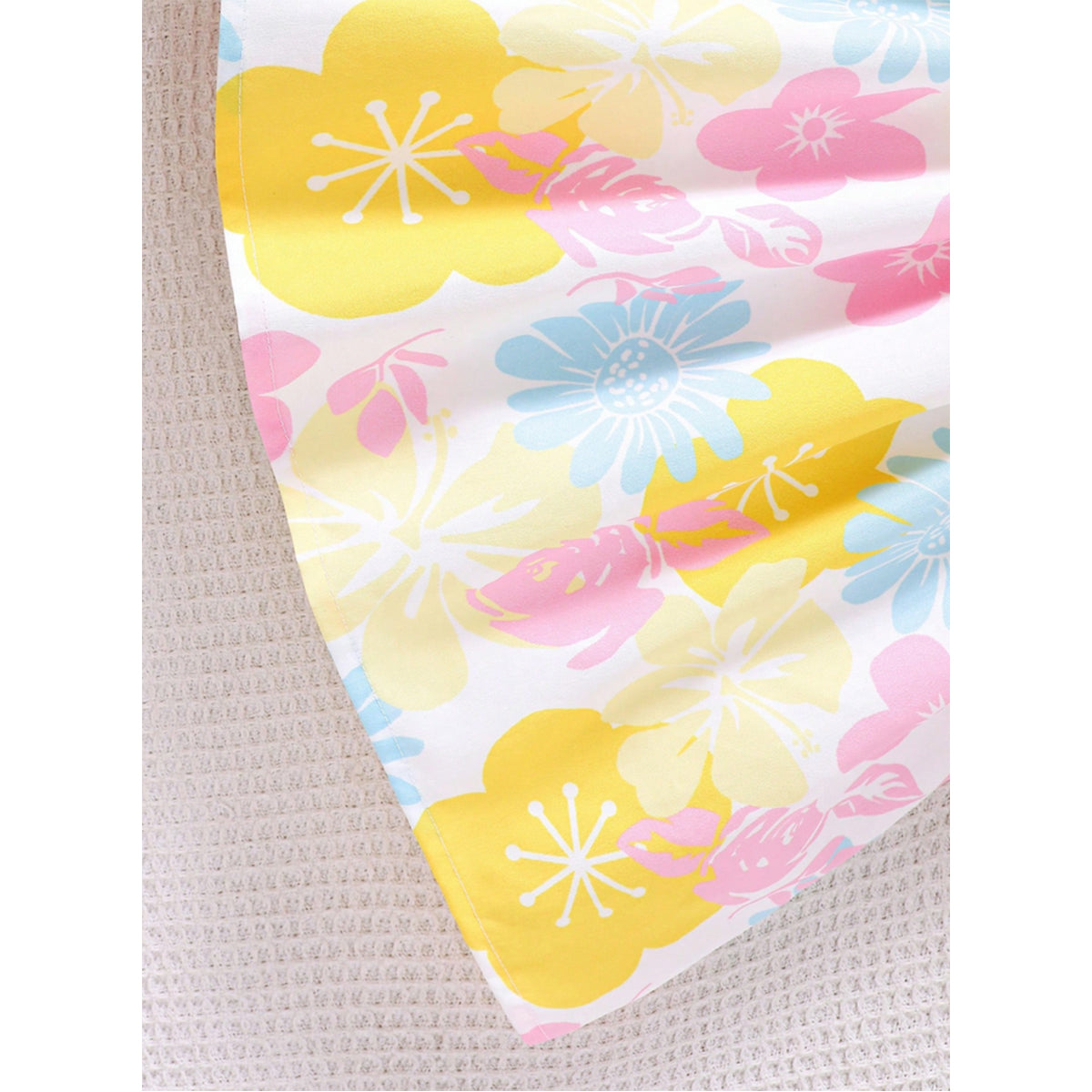 Girl's Floral & Rainbow Frocks (Combo Pack Of 2) For Girl's.