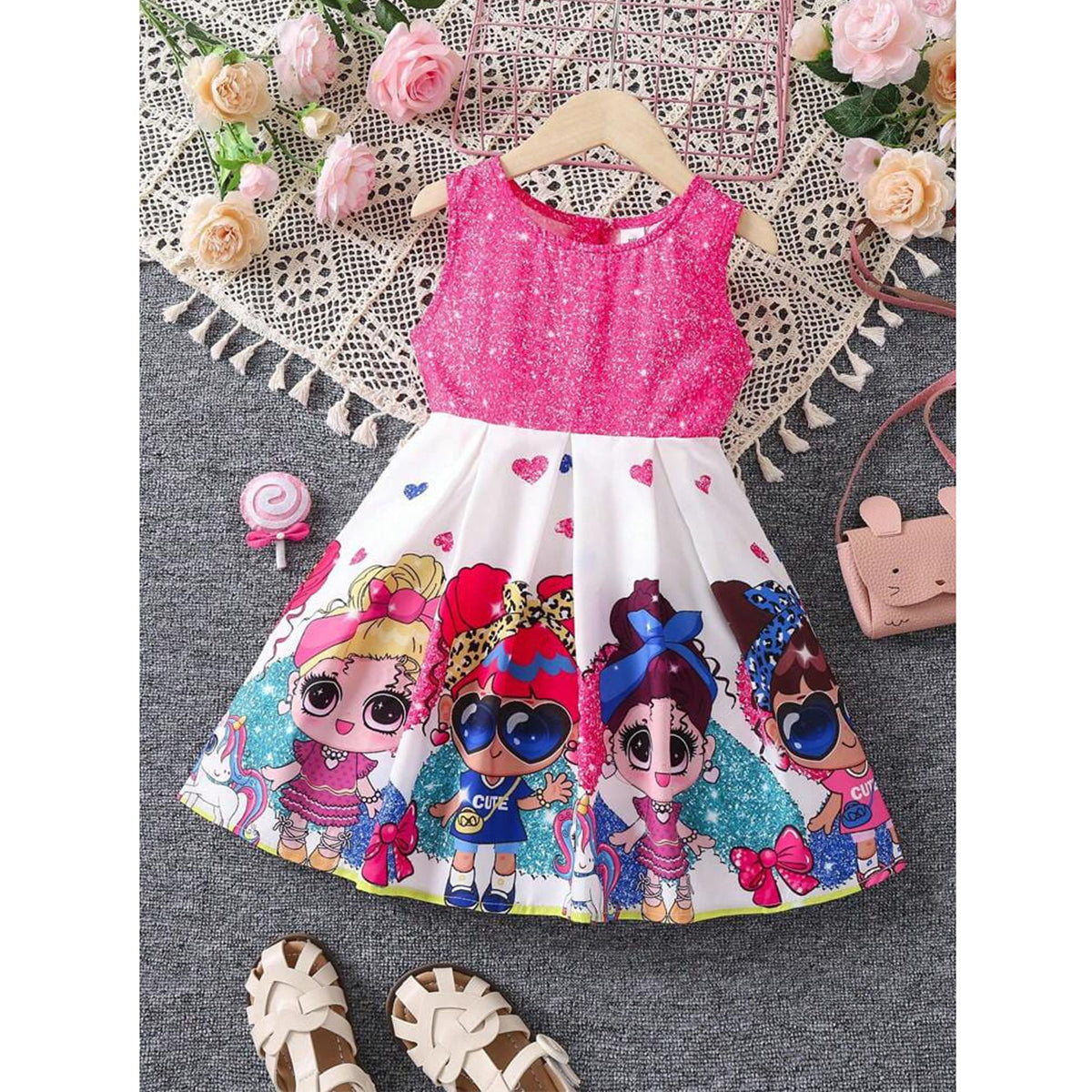 Girl's Cotton Designer Frocks & Dresses (Combo Pack Of 5) for Kids.