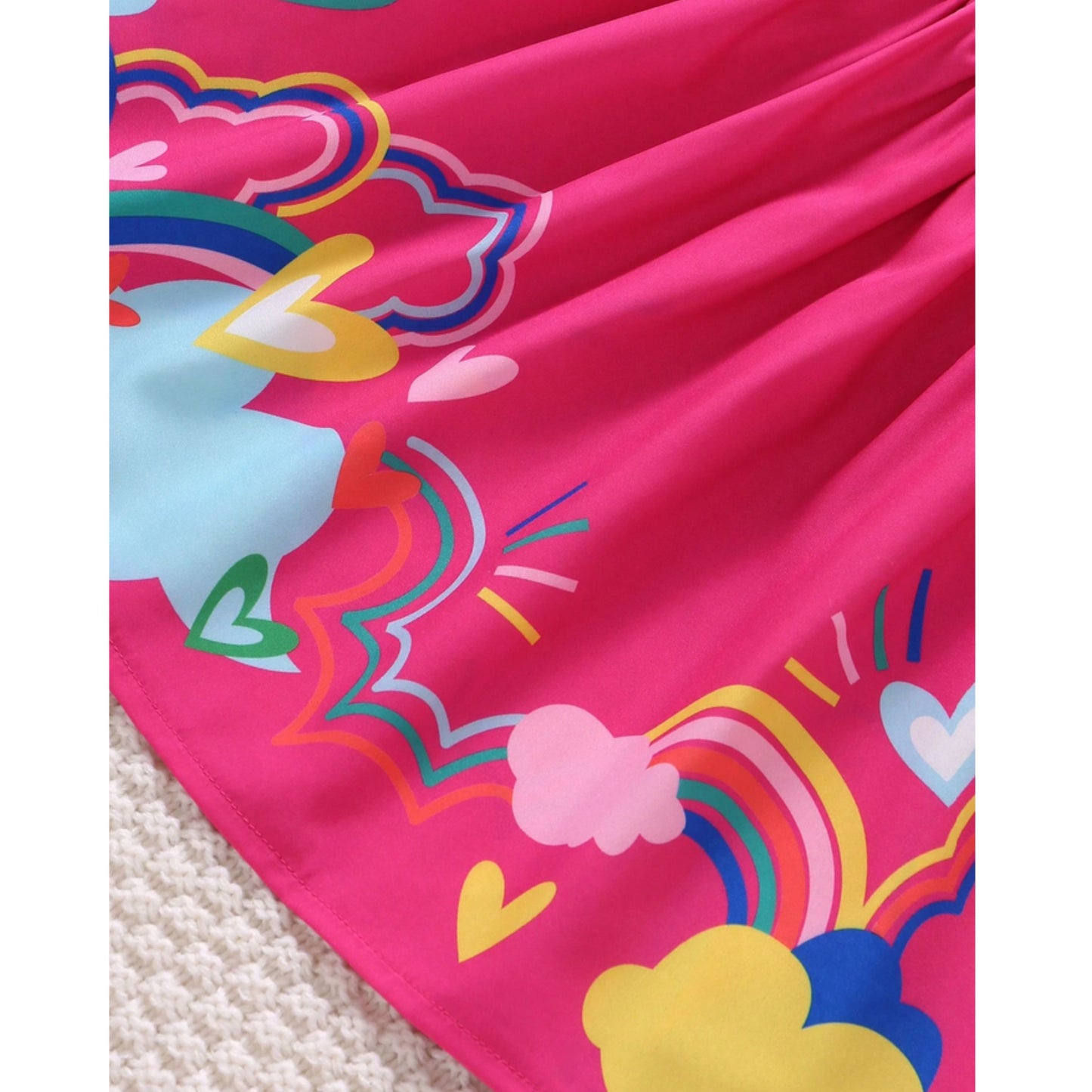 Baby Girl's Floral & Rainbow & Princess Frocks (Combo Pack 3) for Kids.