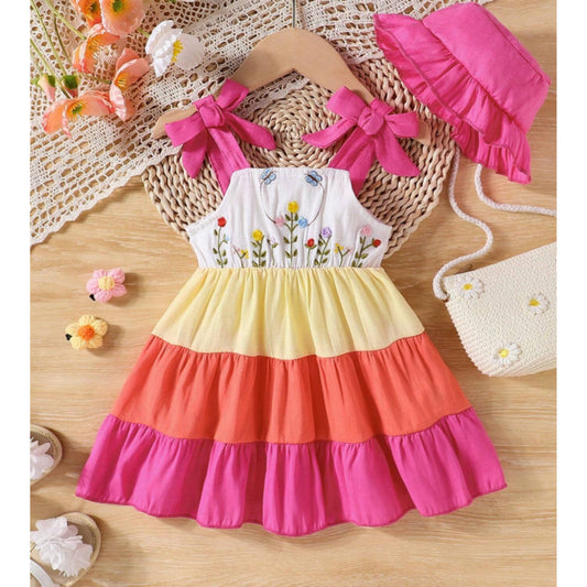 Girls Cute Trendy Fashionable Print Frocks & Dresses for Kids.