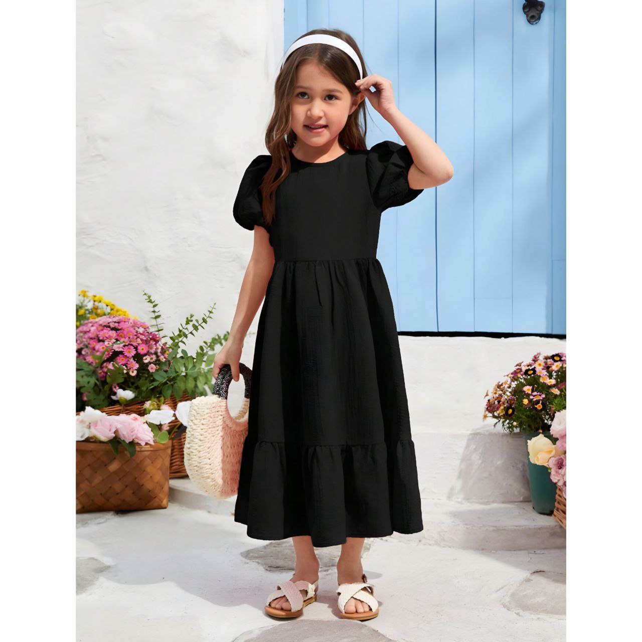 Unique Designer Short Sleeve Dresses_Frocks For Girl.