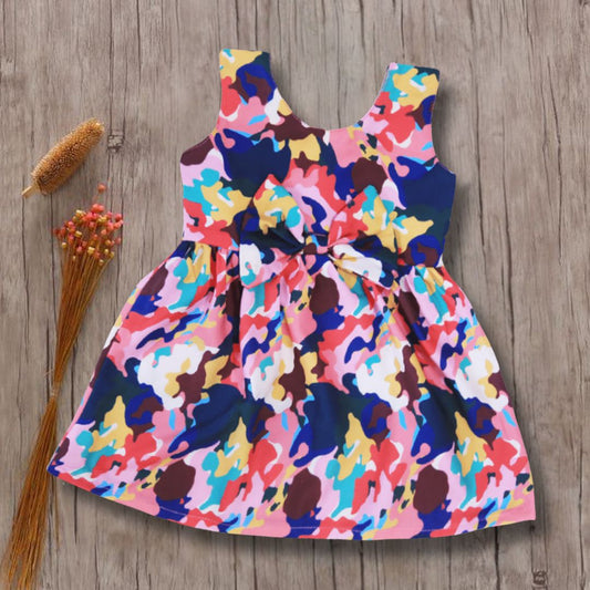 BabyGirl's Stylish Cotton Multicolor Designer Frocks & Dresses for Kids.