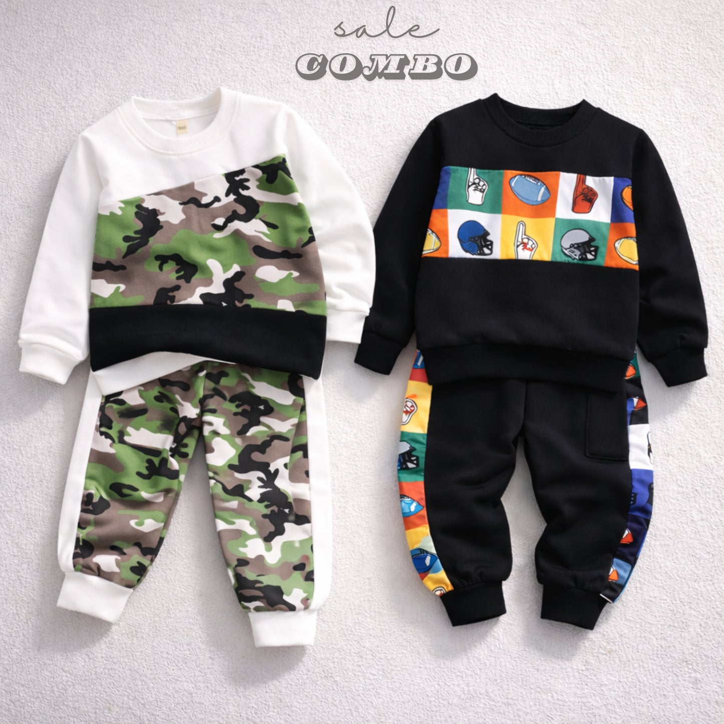 Venutaloza Stylish Baby Set Black Graphic Print & Colorblock Multicolor (Combo Pack Of 2) T-Shirt & Pants.