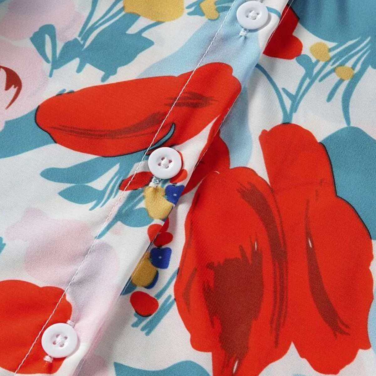 VENUTALOZA Toddler Boys Stylish Floral Allover & Button Front Shirt For Boy.