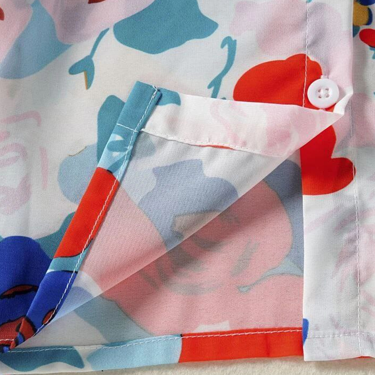 VENUTALOZA Toddler Boys Stylish Floral Allover & Button Front Shirt For Boy.