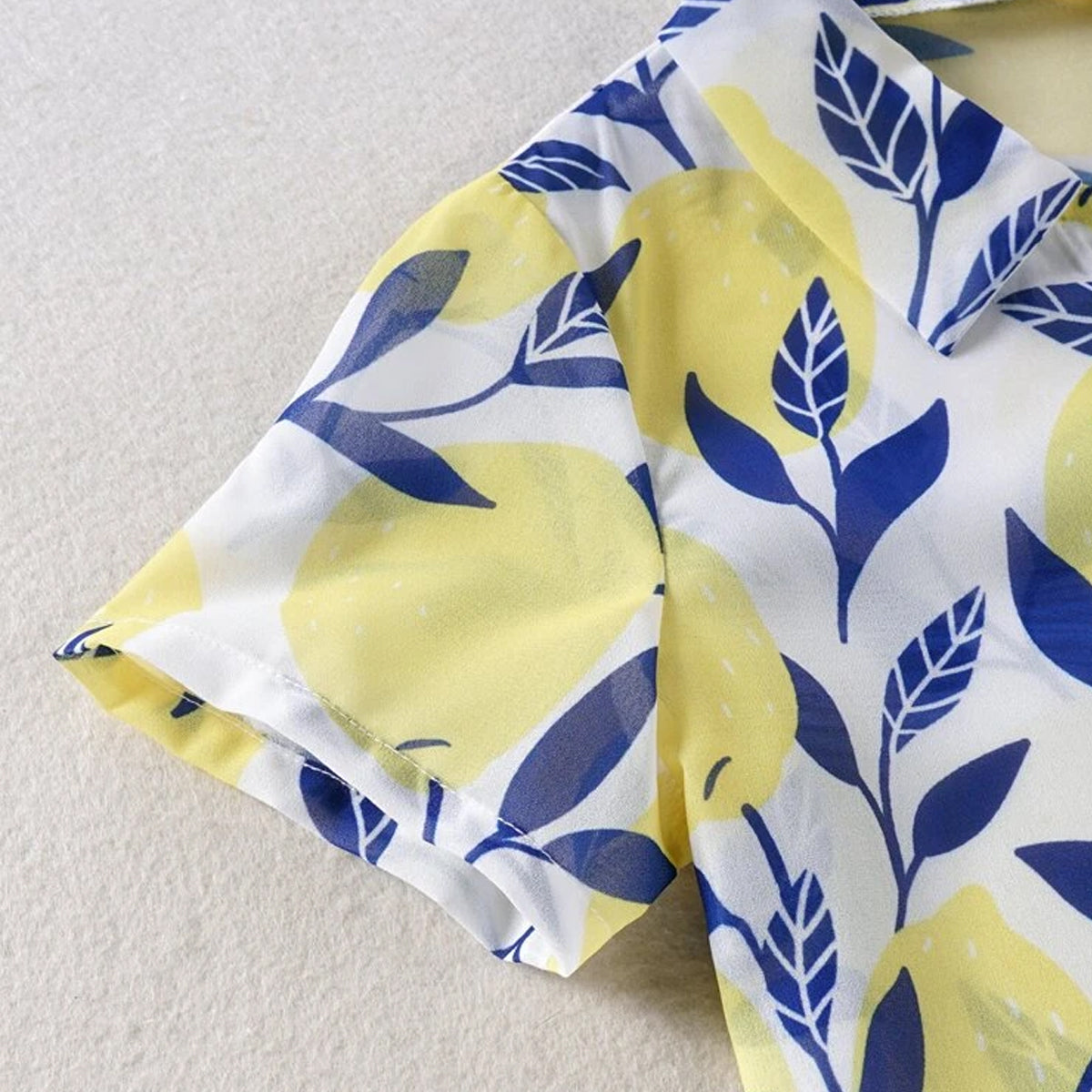 VENUTALOZA Toddler Boy Sunshine Block Designer Button Front Shirt For Boy.