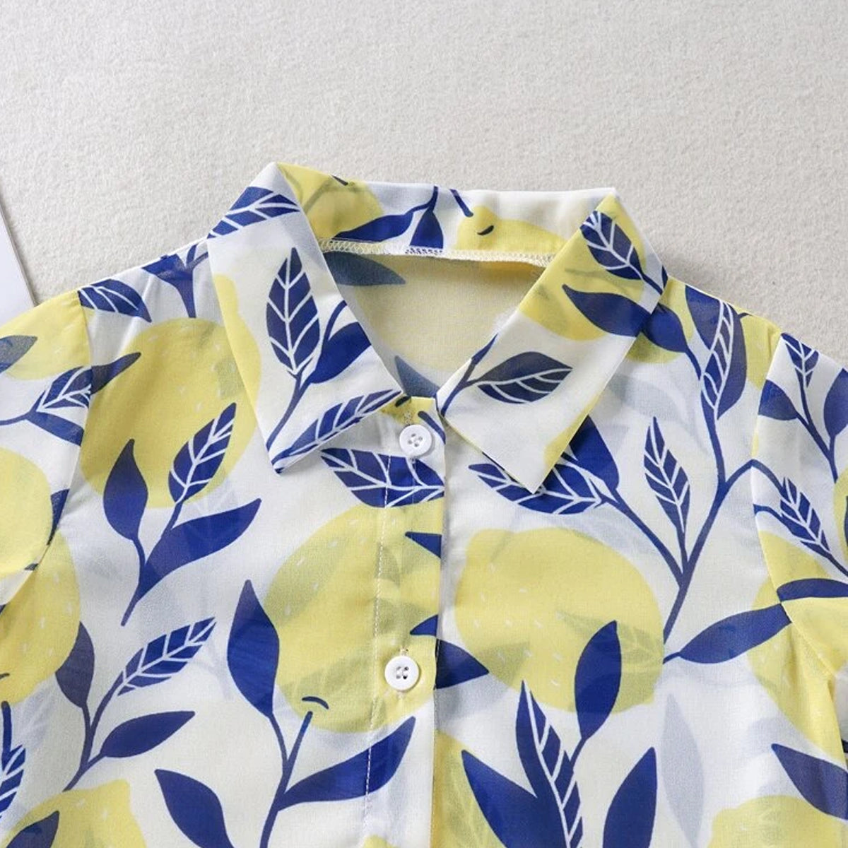 VENUTALOZA Toddler Boy Sunshine Block Designer Button Front Shirt For Boy.