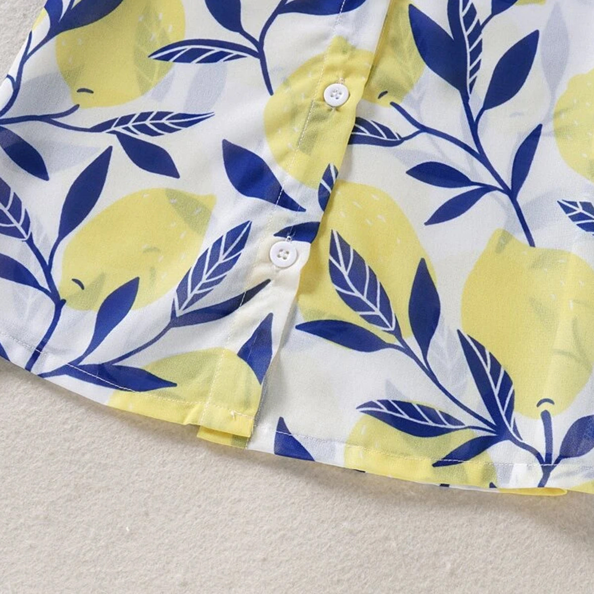 VENUTALOZA Toddler Boy Sunshine Block Designer Button Front Shirt For Boy.