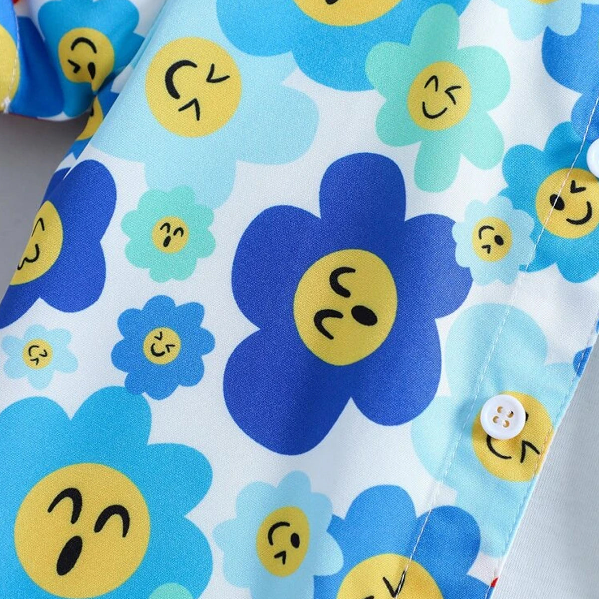 VENUTALOZA Toddler Boys Colorfull Floral Without Tee & Button Front Shirt For Boy.