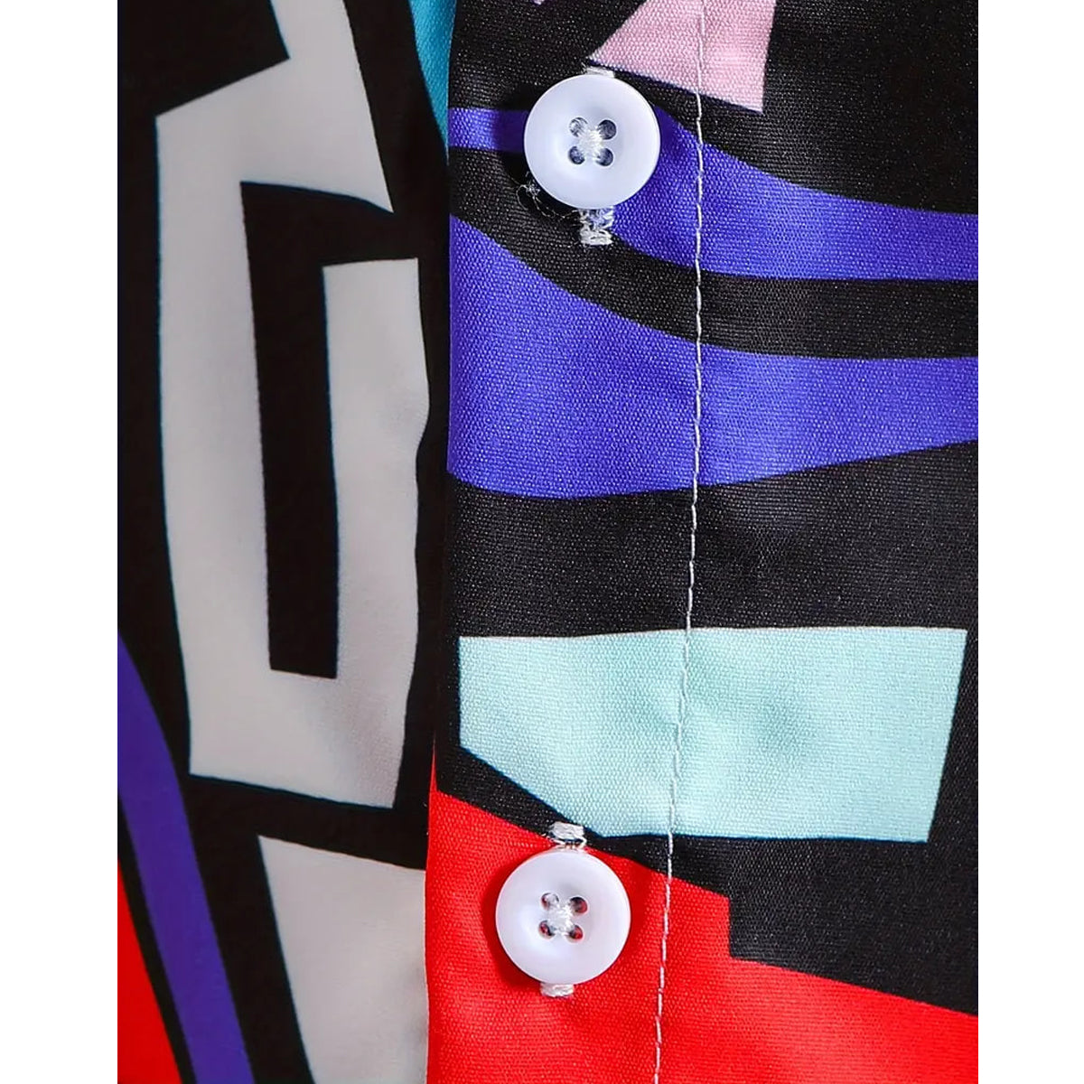 Venutaloza Boy's Sunshine Geo Print Short Sleeve Shirt For Boy's.