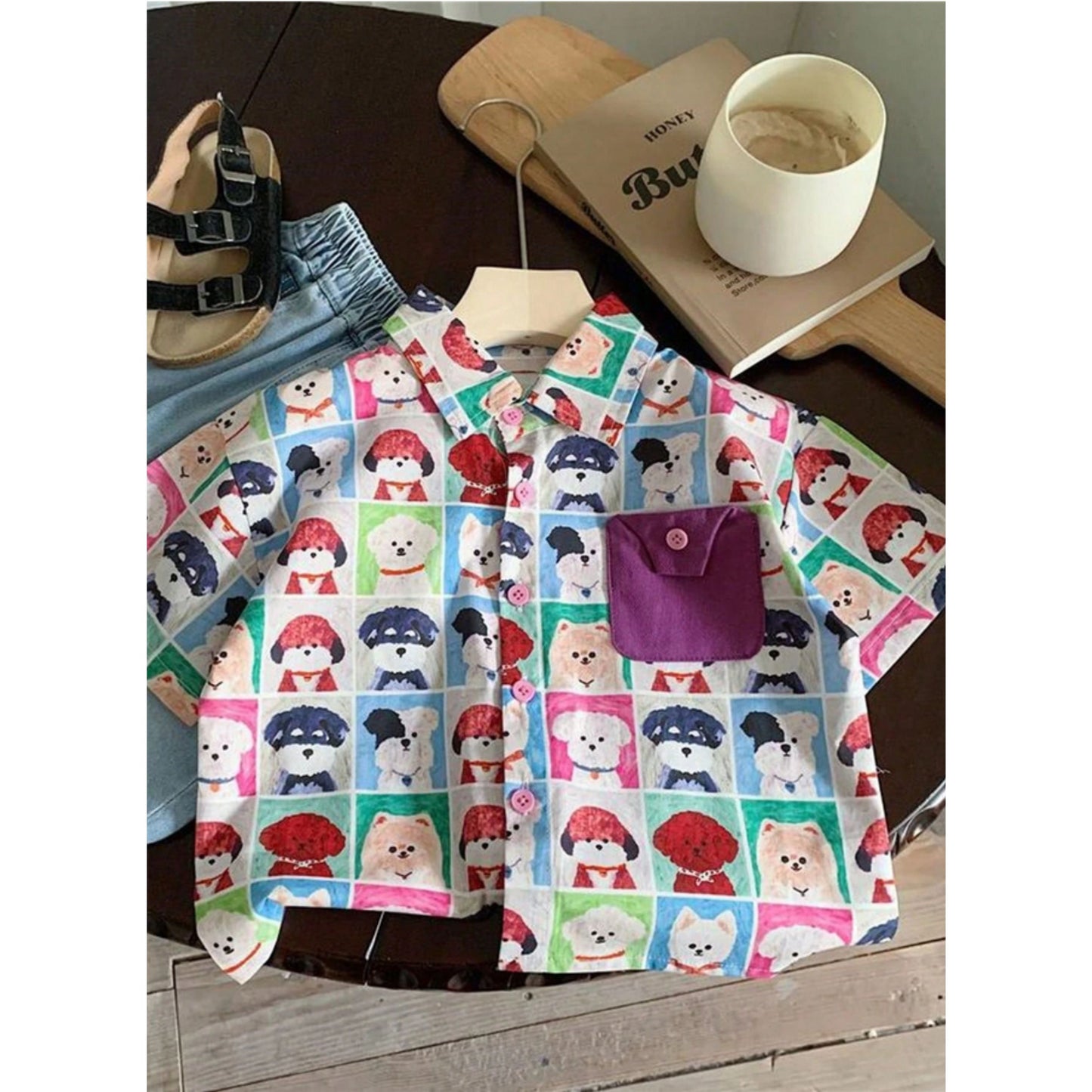 Venutaloza Designer Button Front (Combo pack For 5) Shirt For Boy.