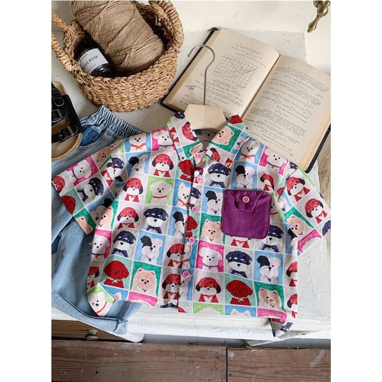 Venutaloza Kids Cartoon Characte  Shirt For Boy.