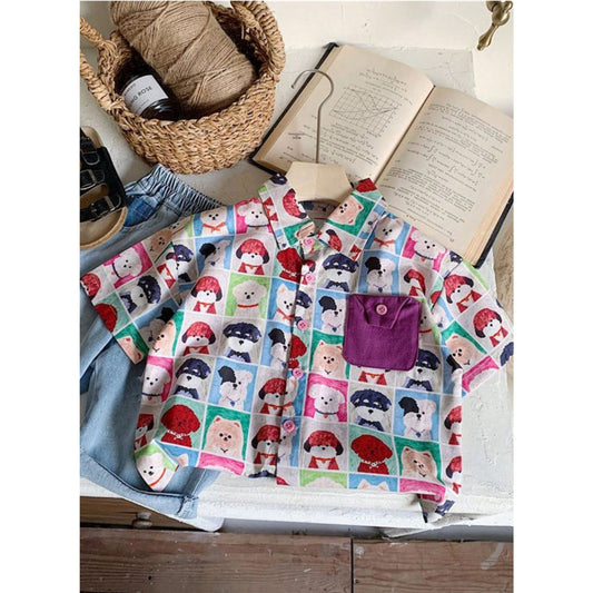 Venutaloza Kids Cartoon Character Shirt For Boy.