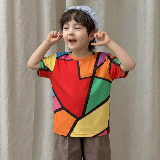Venutaloza Plus Color Block T-Shirt For Boy's & Girl's..