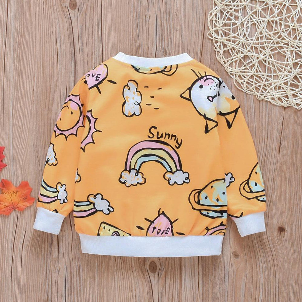 Venutaloza Toddler Boy's Rainbow Graphic Full Sleeve T-Shirt For Boy's & Girl's...