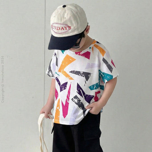 Venutaloza Boy's Allover Graphic Tee T-Shirt For Boy's & Girl's..