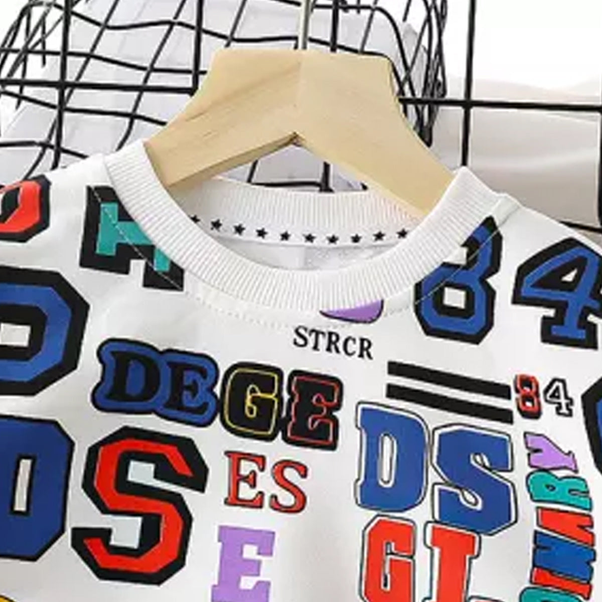 Venutaloza Toddler Boy's Letters Print Neck Color Block Full Sleeve T-Shirt For Boy's & Girl's..