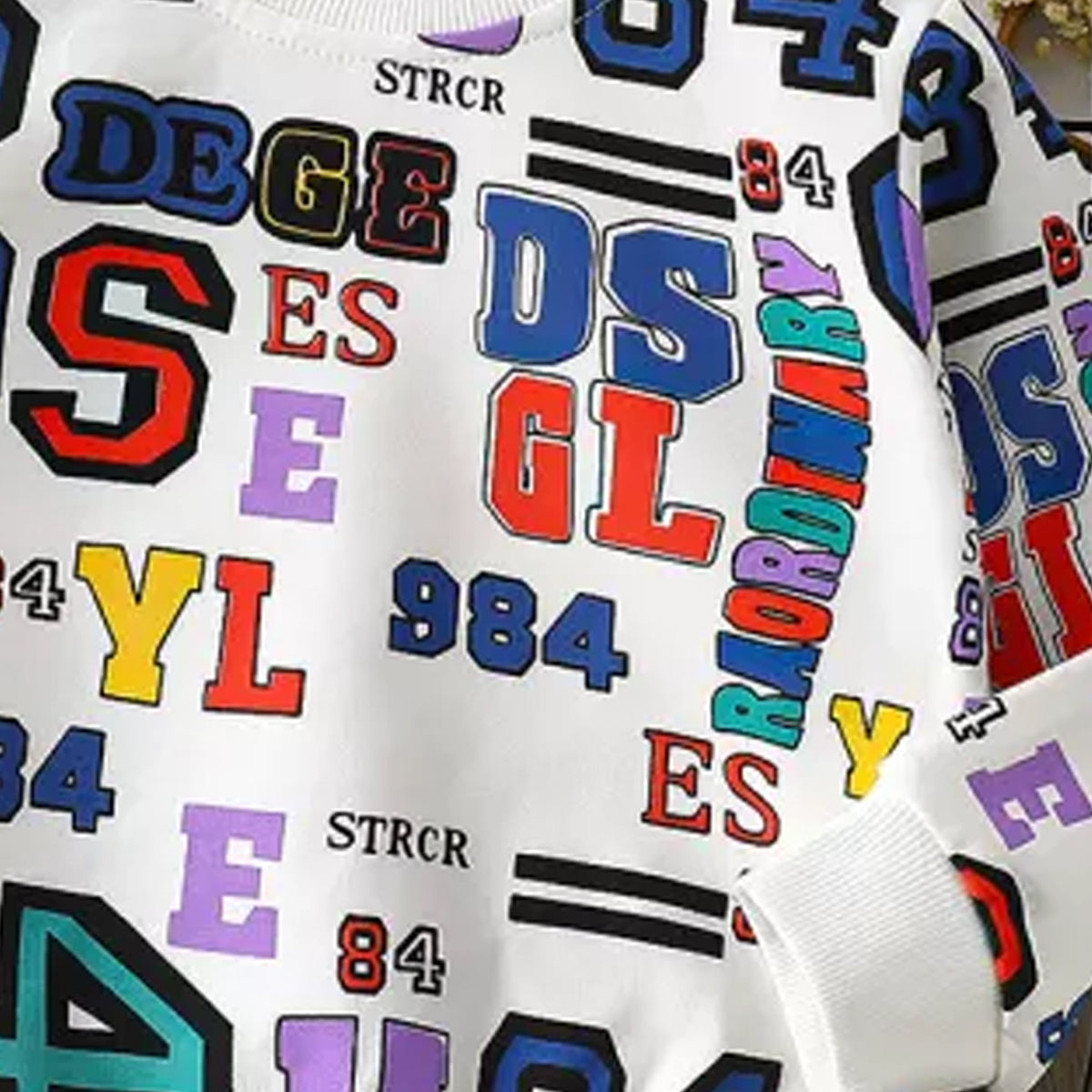 Venutaloza Toddler Boy's Letters Print Neck Color Block Full Sleeve T-Shirt For Boy's & Girl's..