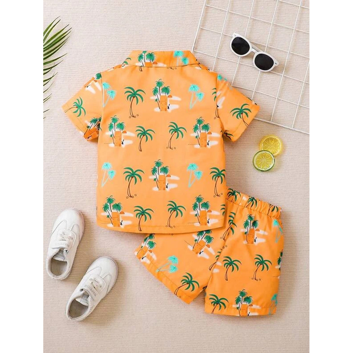 Venutaloza Baby Set Animals & Tropical Coconut (Combo Pack Of 2) Shirt & Shorts Without tee Two Piece Set For Boy & Girls..