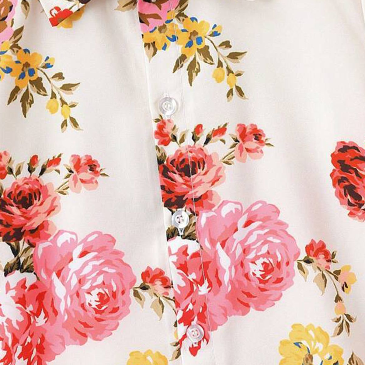 Venutaloza Kids Sunshine Floral Shirt & Shorts Without tee Two Piece Set.