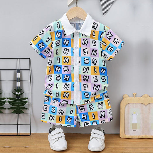 Venutaloza Kids Lettes Shirt & Shorts Without tee Two Piece Set.