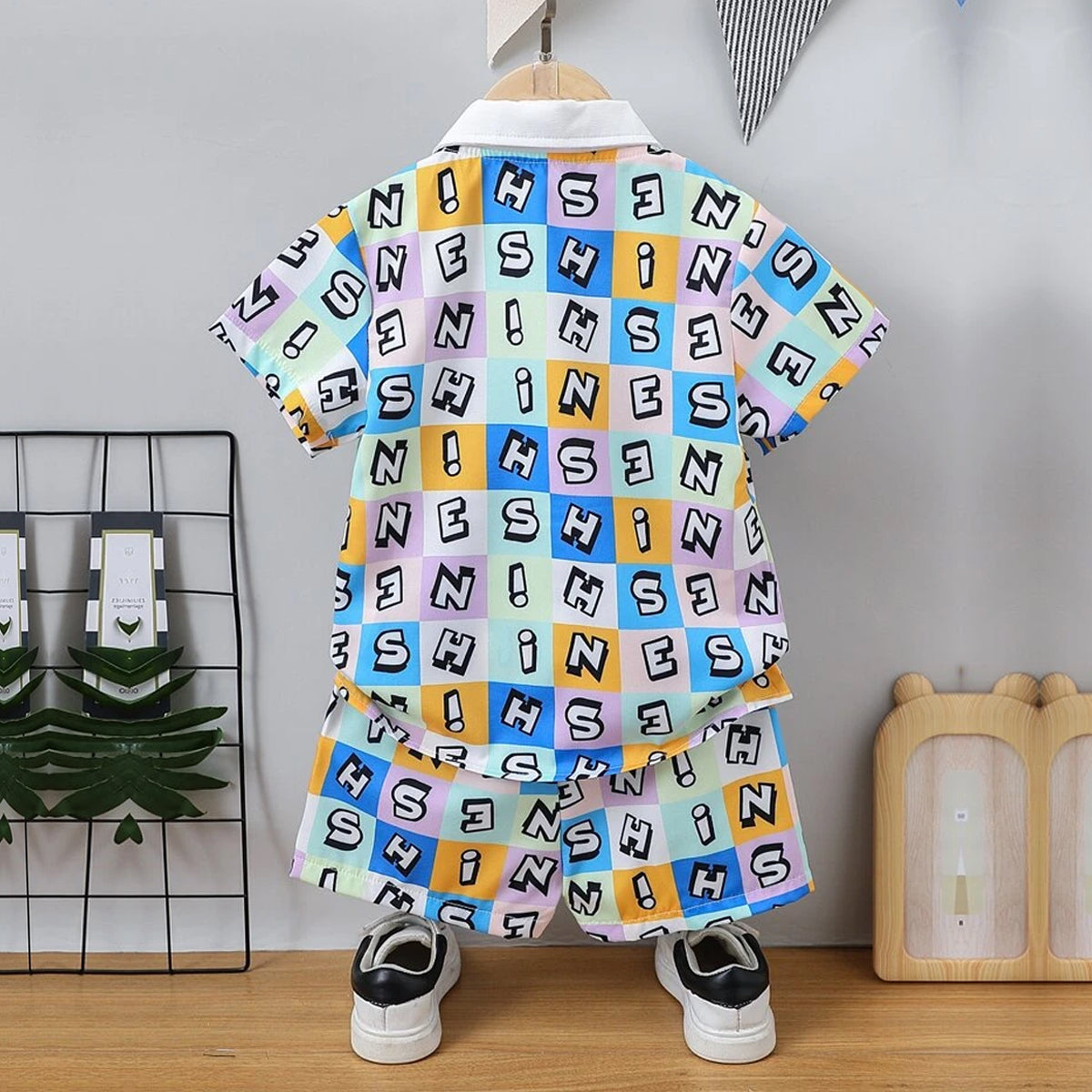 Venutaloza Kids Lettes Shirt & Shorts Without tee Two Piece Set.