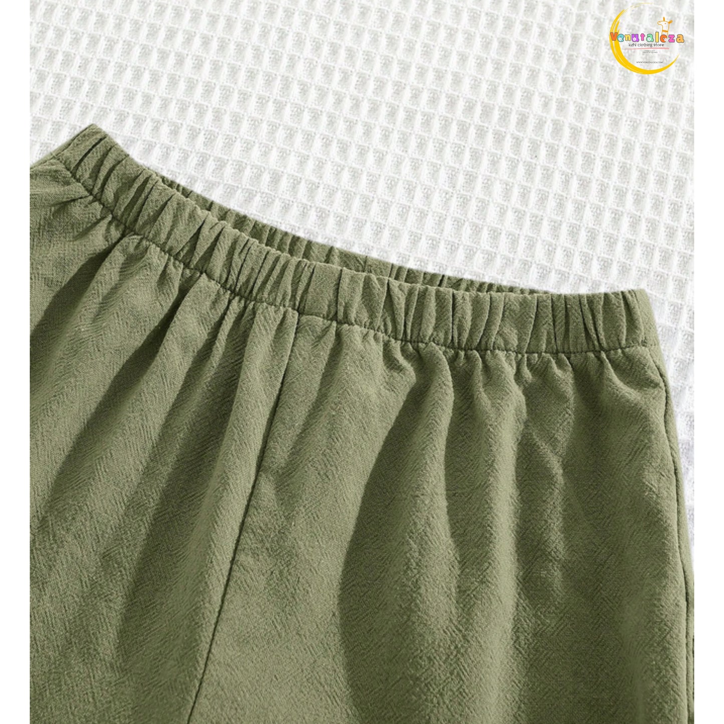 2pcs/Set Kids/Tween Boys' Casual Resort Style Polo Collar Pullover Short Sleeve Top & Loose Shorts Outfit.