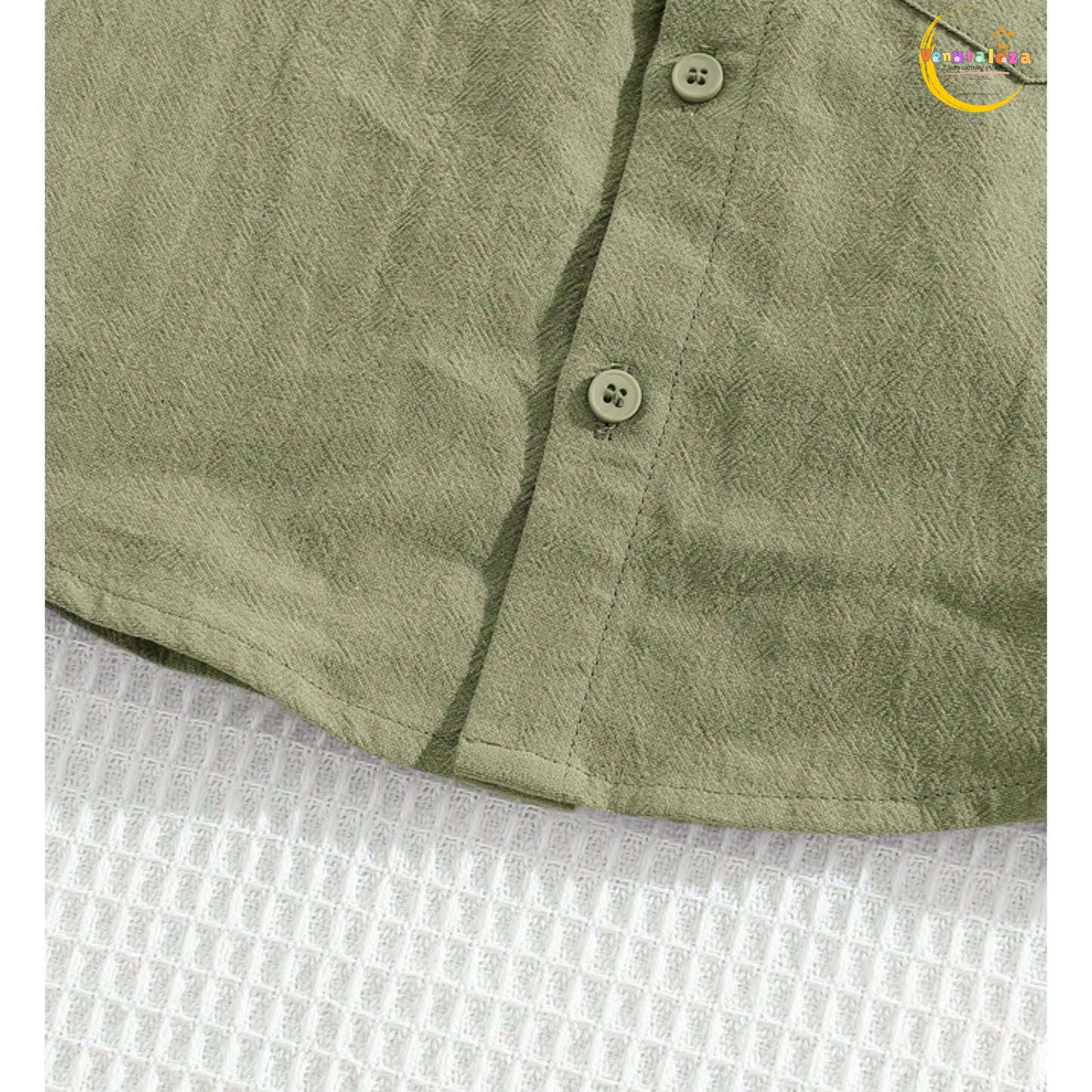 2pcs/Set Kids/Tween Boys' Casual Resort Style Polo Collar Pullover Short Sleeve Top & Loose Shorts Outfit.