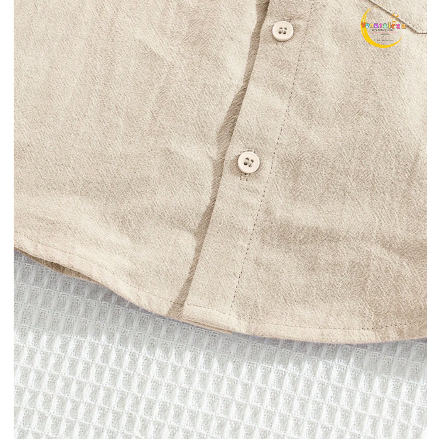 Baby Set Kids/Tween Boys' Casual Resort Style Polo Collar Pullover Short Sleeve Top & Loose Shorts Outfit.