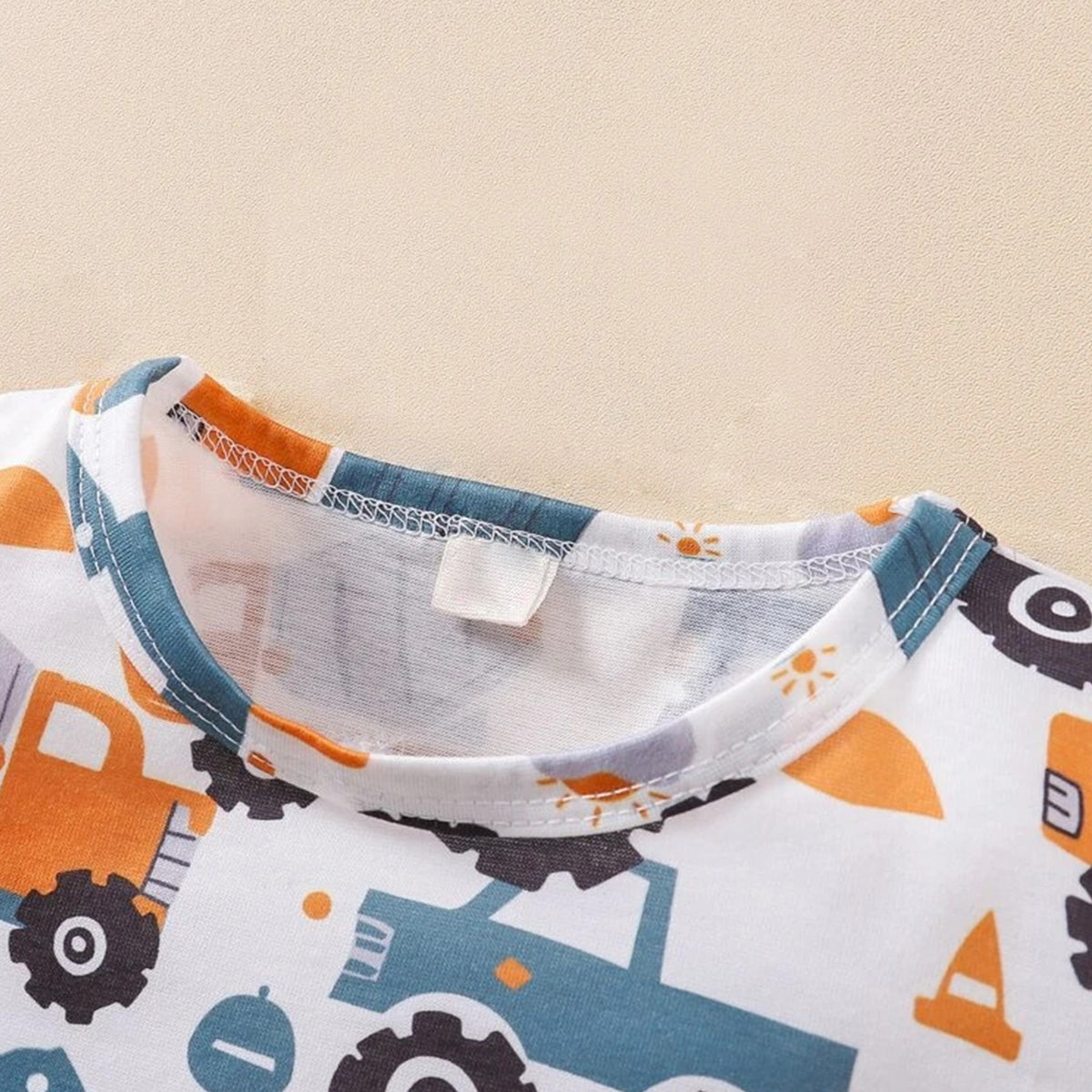 Venutaloza Kids Holy Trucks Casual T-Shirt & Shorts Two Piece Set For Boys.