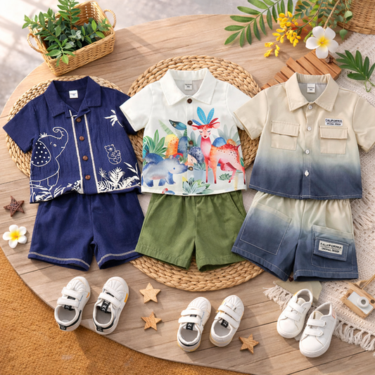 Venutaloza 2-Pc Baby Set (Combo Pack Of 3) For Boy & Girls.