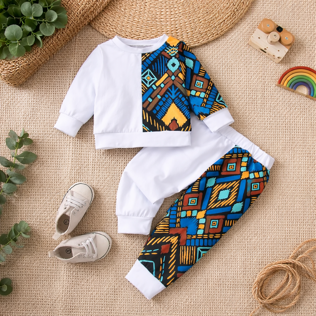 Venutaloza Baby Set Graphic Print & Cami T-shirt & Pants.