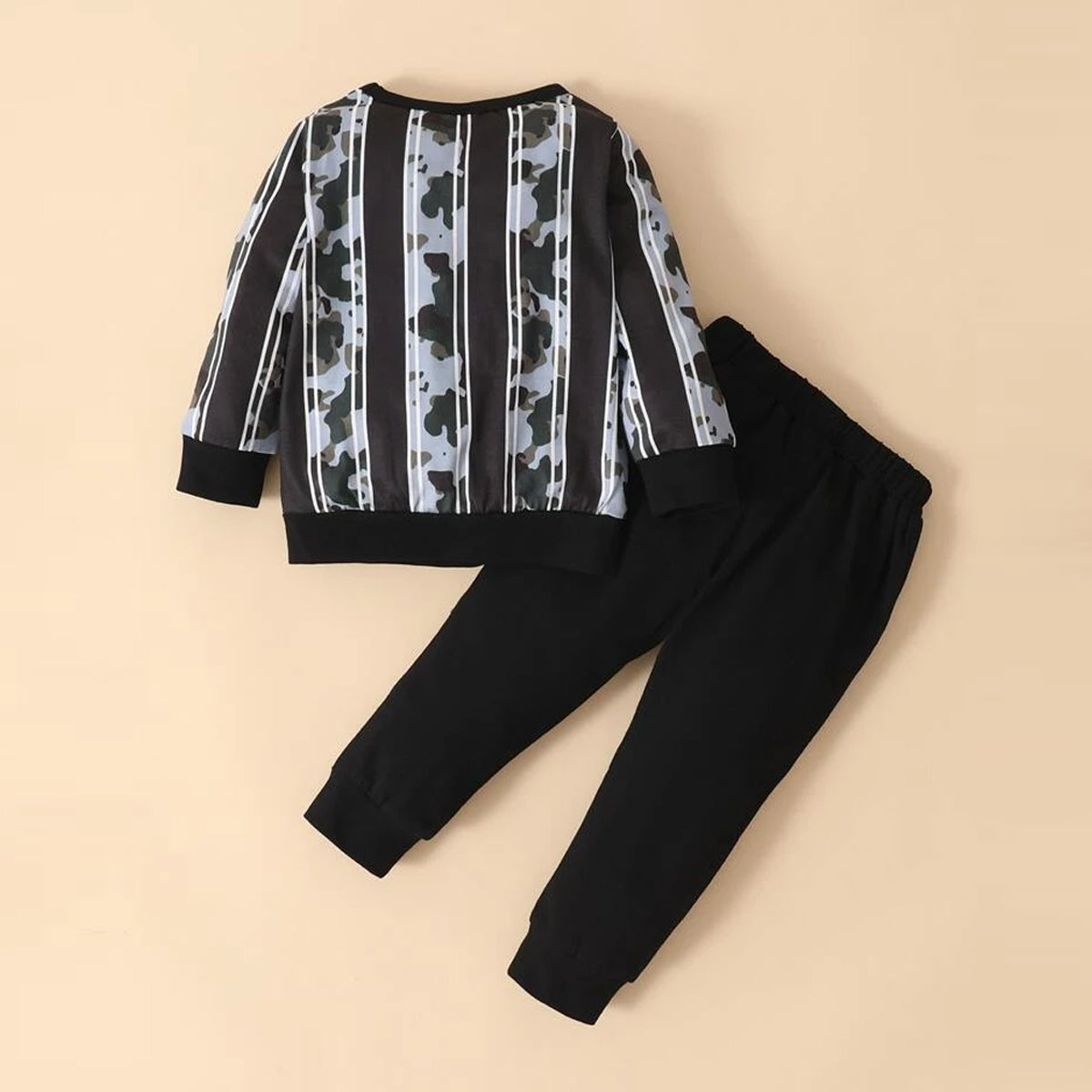 Venutaloza Stylish Baby Set Little Man Print & Thermal Crew Design (Combo Pack Of 2) T-Shirt & Pants.