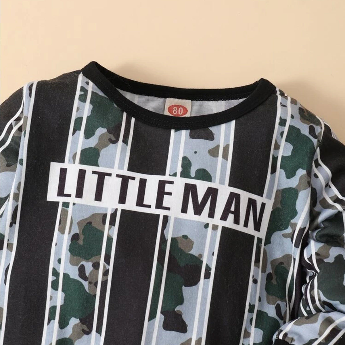 Venutaloza Stylish Baby Set Little Man Print & Thermal Crew Design (Combo Pack Of 2) T-Shirt & Pants.