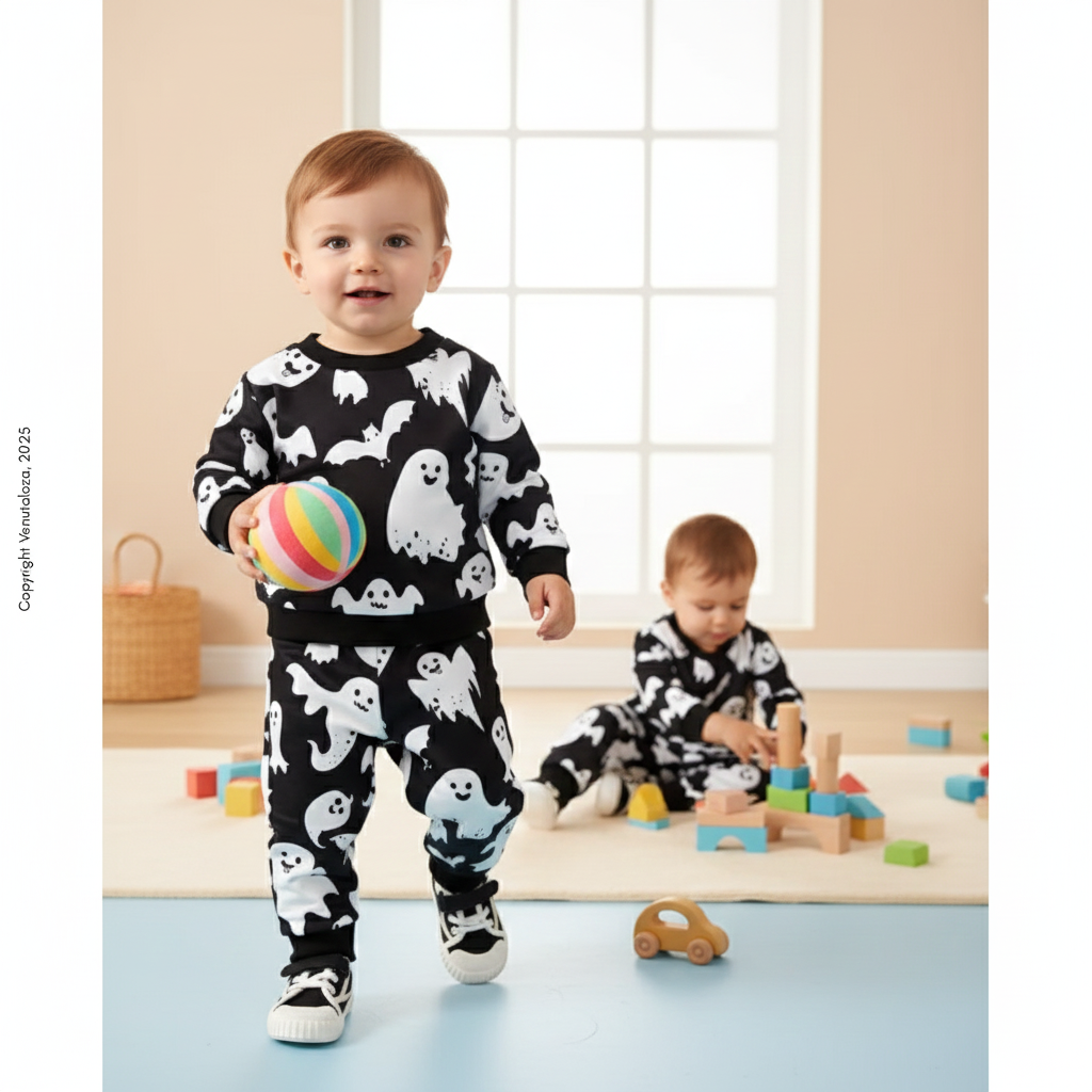 Venutaloza Baby Set Graphic Print & Cami T-shirt & Pants.