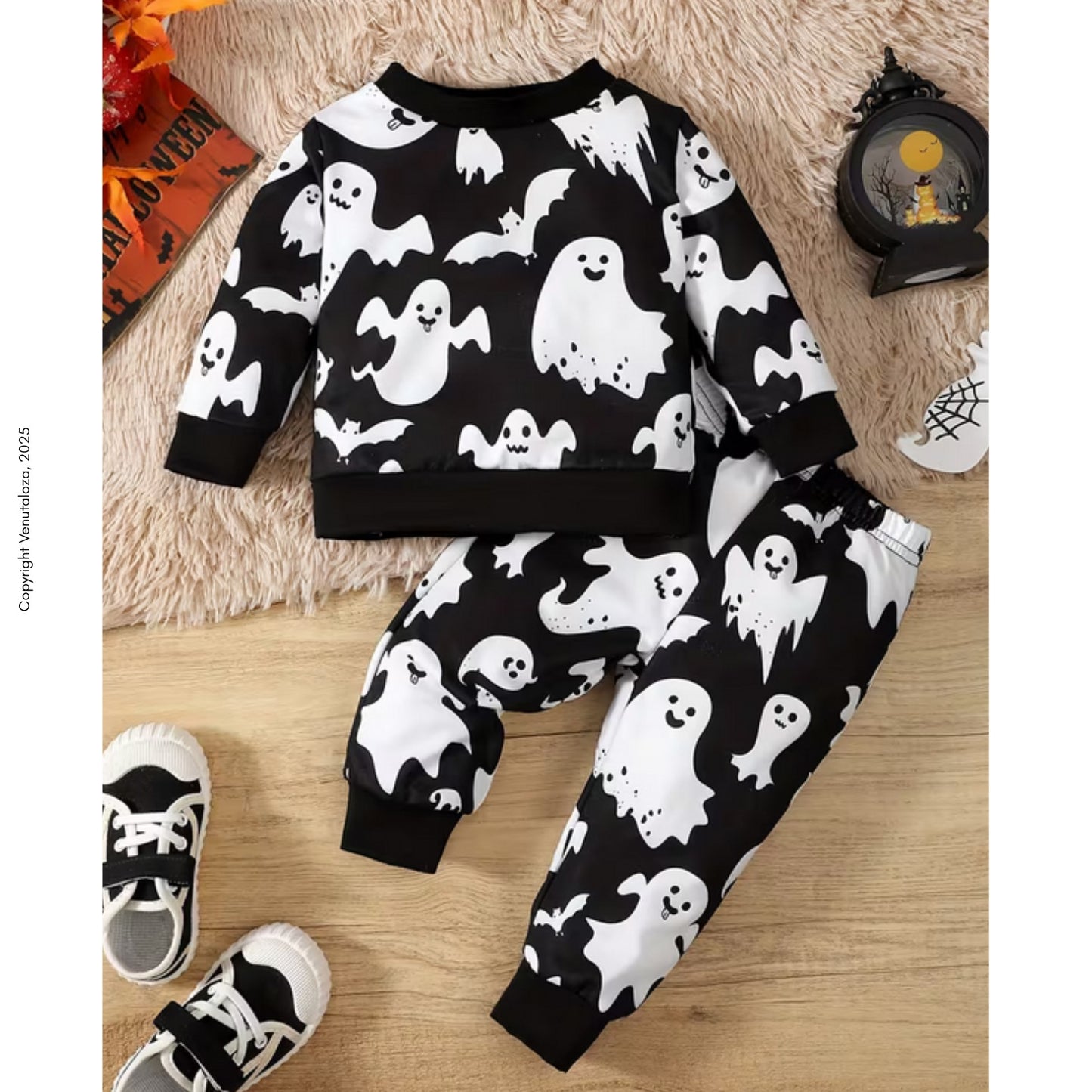 Venutaloza Baby Set Graphic Print & Cami T-shirt & Pants.