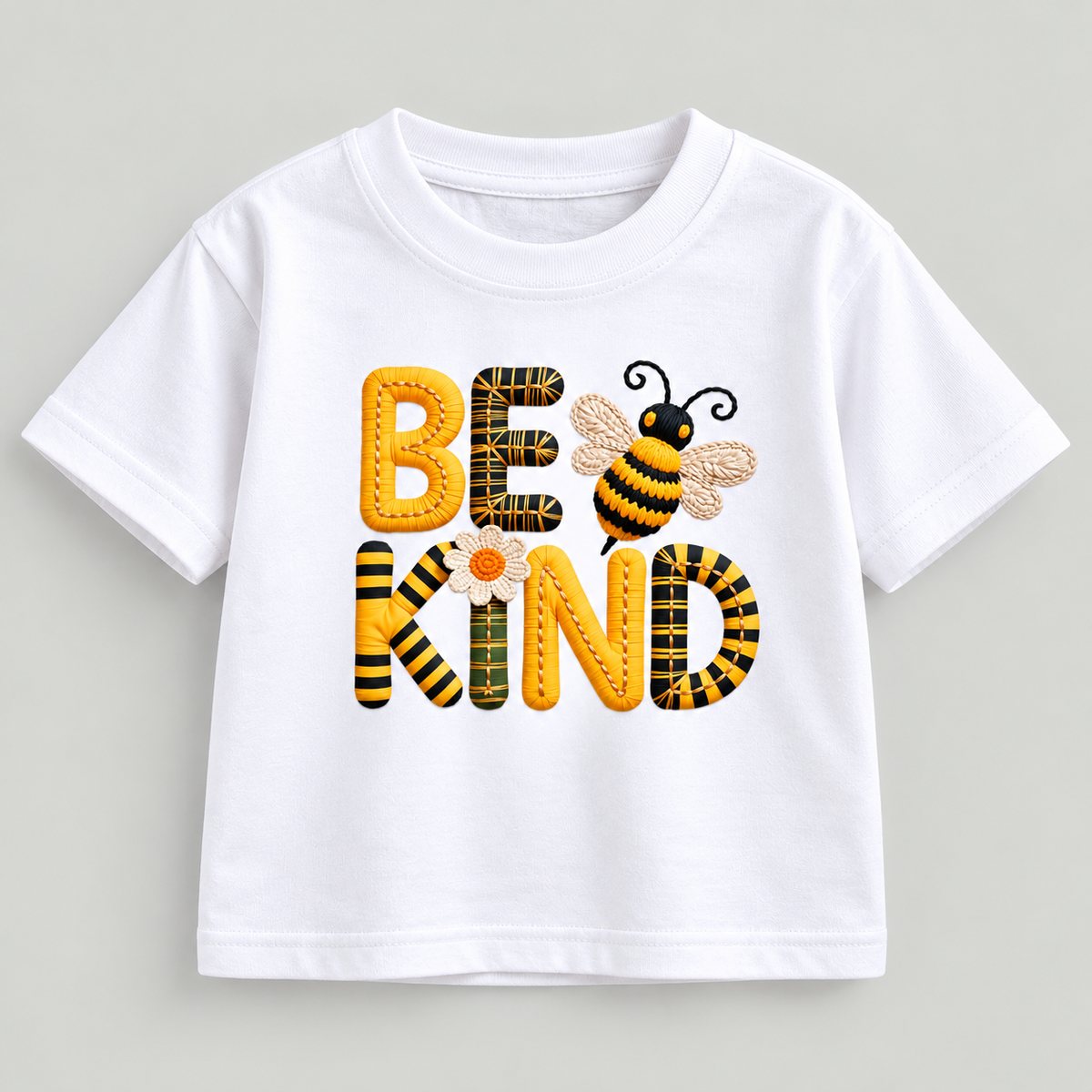 Venutaloza Organic COTTON Be Kind Print Round Neck Half Sleeve T-Shirt for Unisex.
