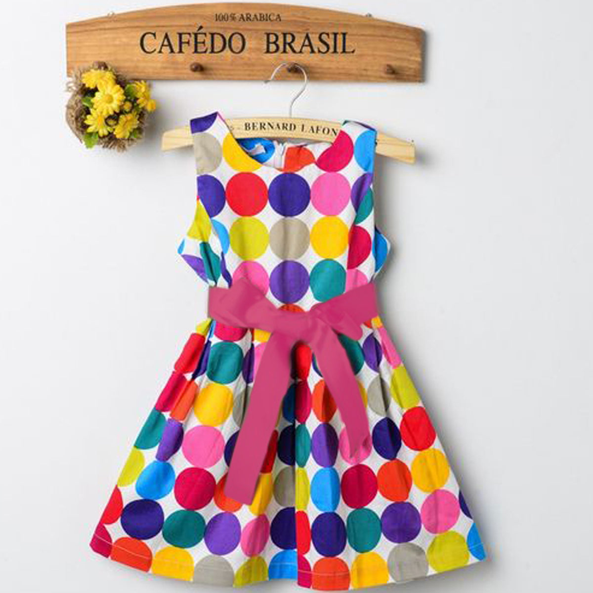 BabyGirl's Multicolour Round Stylish Frocks & Dresses for Kids.