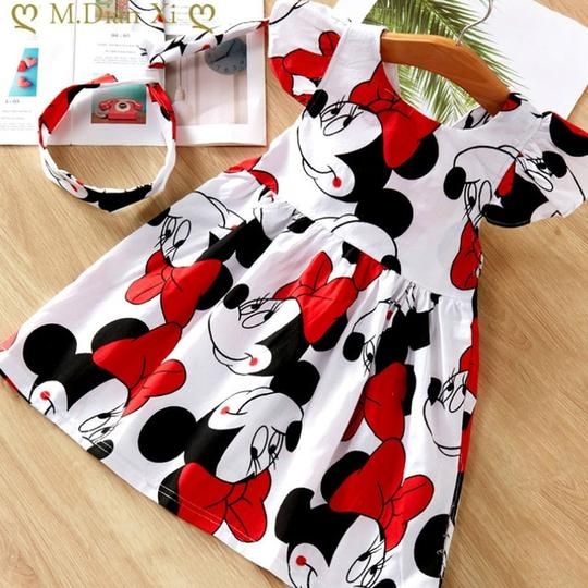 Princess BabyGirl's Stylish Cartoon Designers & Ice Candy Tunic Dresses_Frocks (Combo Pack Of 2) for Baby Girls.