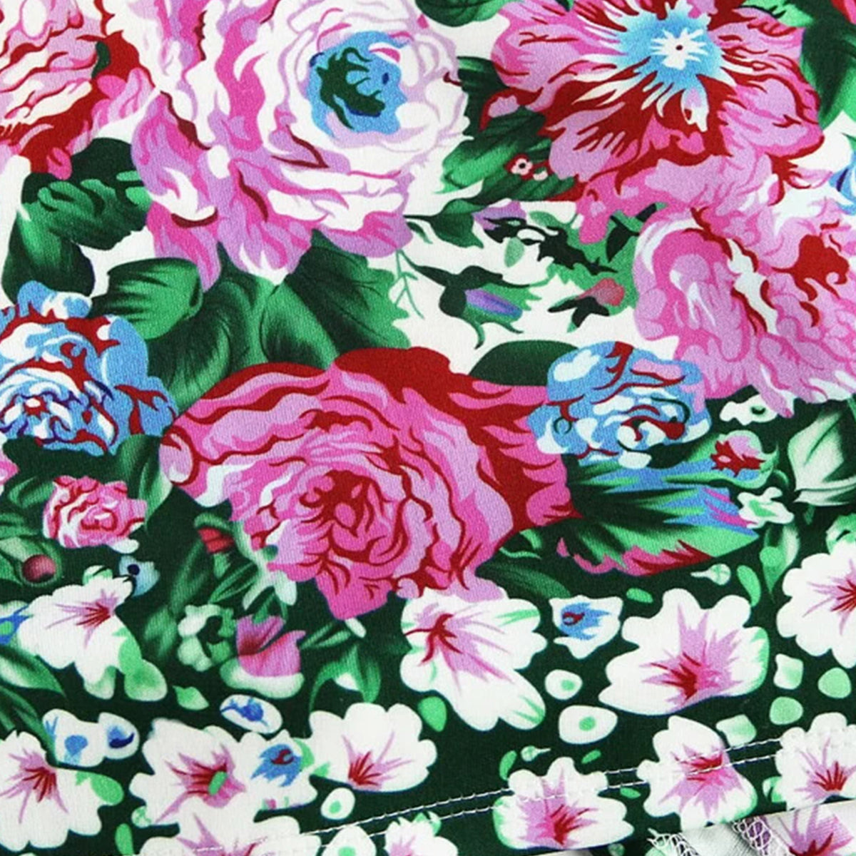 Toddler Girls Floral Print Waist Skirts.