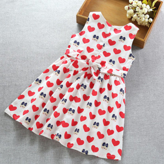 Venutaloza Princess BabyGirl's Cotton Heart Micky Cartoon Designer Frocks & Dresses for Kids.