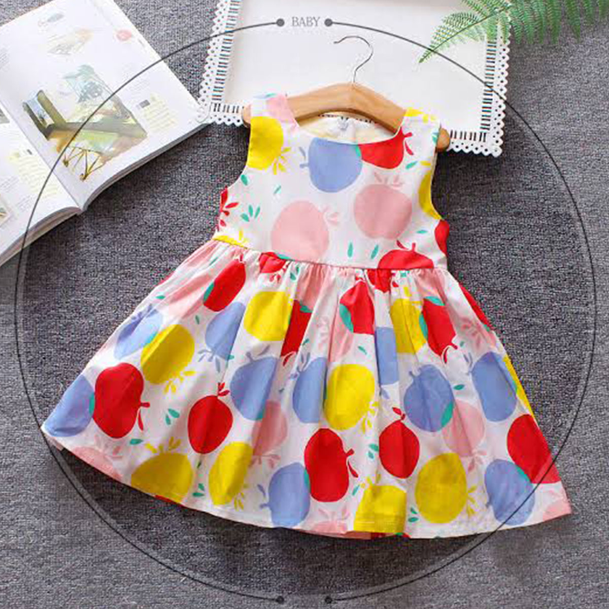 Venutaloza Princess Stylish Designer Multicolor Round Frock & Dresses for Baby Girl.