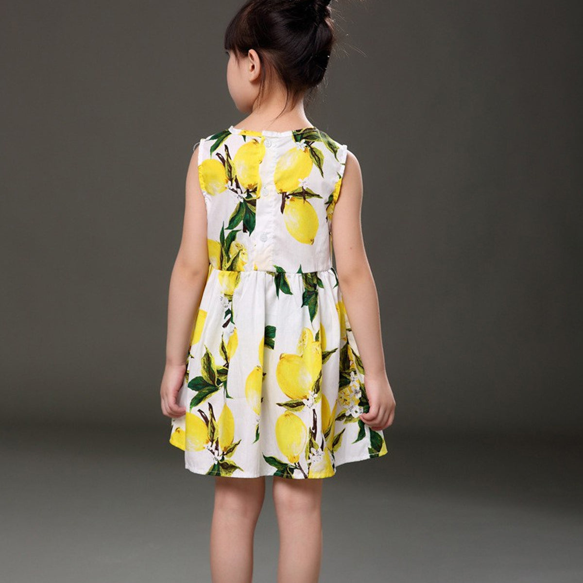 BabyGirl's Princess Stylish Cotton Yellow Multicolor Designer Frocks & Dresses for Kids.