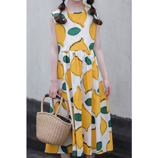 Kids New Fashion Yellow_Green Frock & Dresses for Baby Girls.