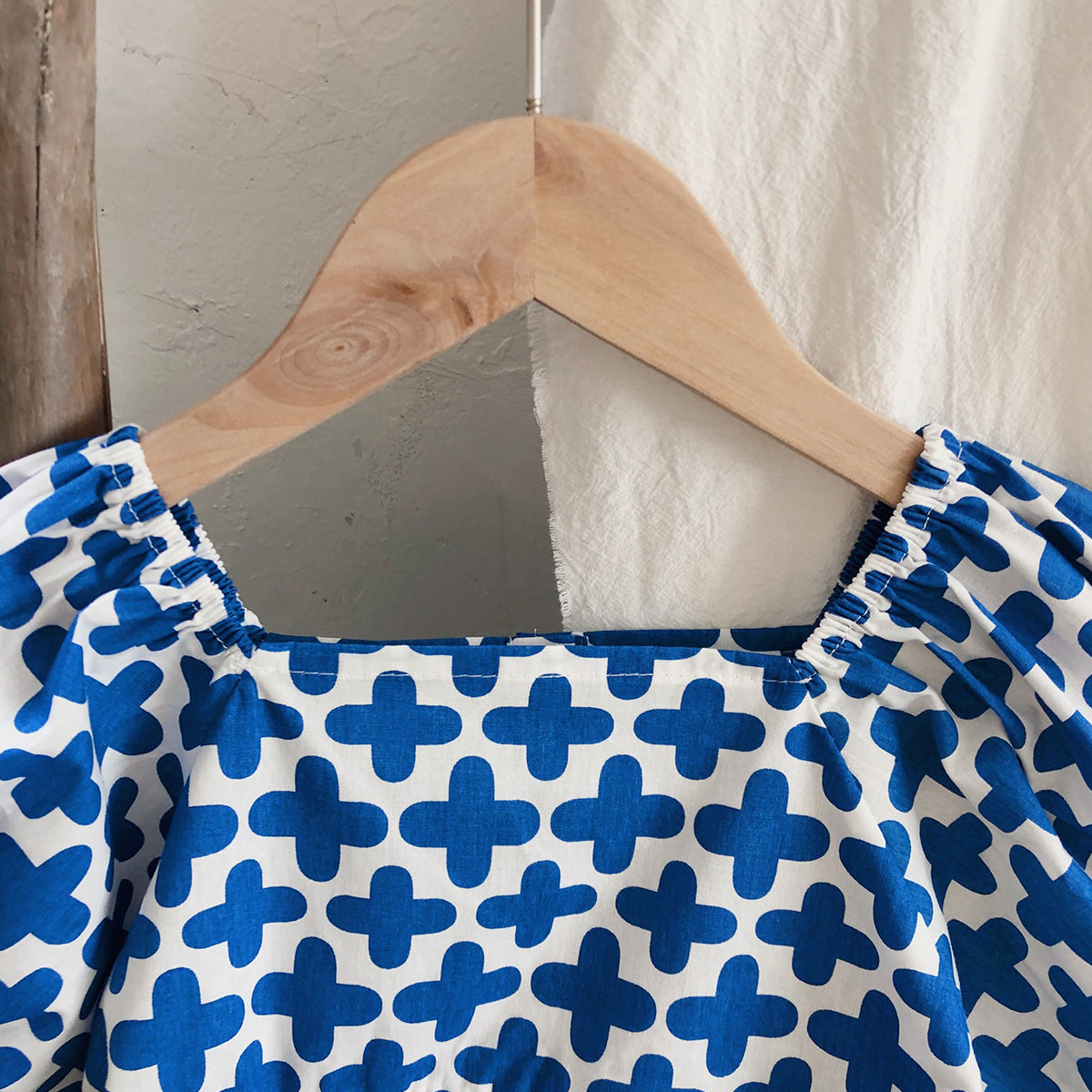 Princess Baby Girl Cotton Blue Designer Frocks & Dresses for Kids.