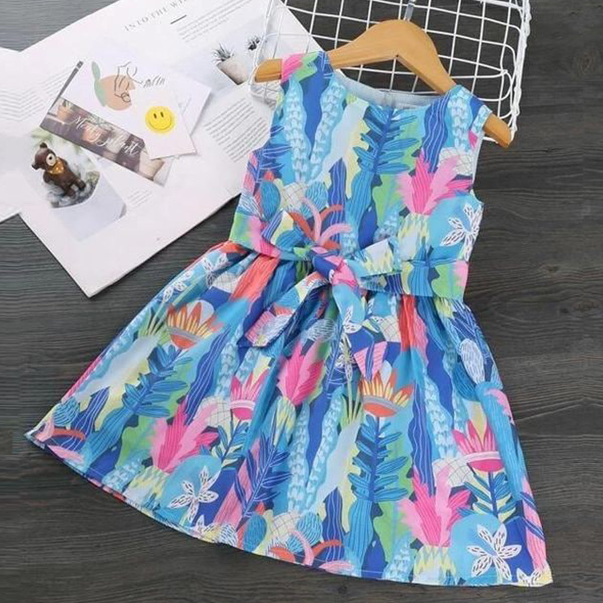 Stylish BabyGirl's Cotton Multicolor Designer Frocks & Dresses for Kids.