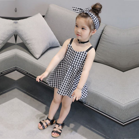 Babydoll Stylish Colorfull White_Black Designer Midi Frock_Dresses for Baby Girl.