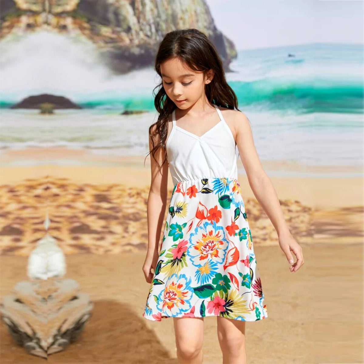 Girls Stylish Floral Tunic Designer Frocks_ Dress for Baby Girl.